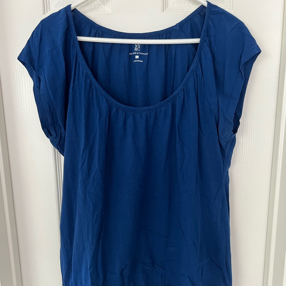 New York & Company blue top